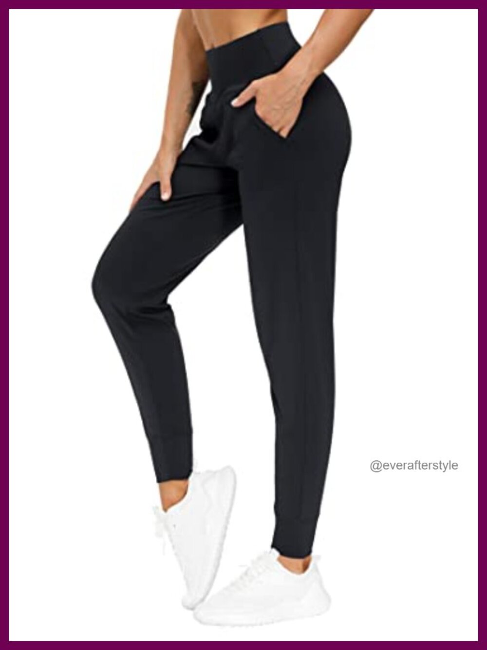 High Waisted Tapered Lounge Joggers with Pockets